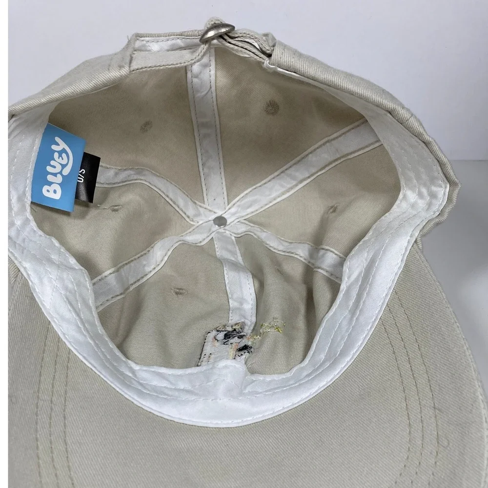 Bluey and Bingo Kids Baseball Caps Set of 2 Black Tan Adjustable‎ Cotton Hats